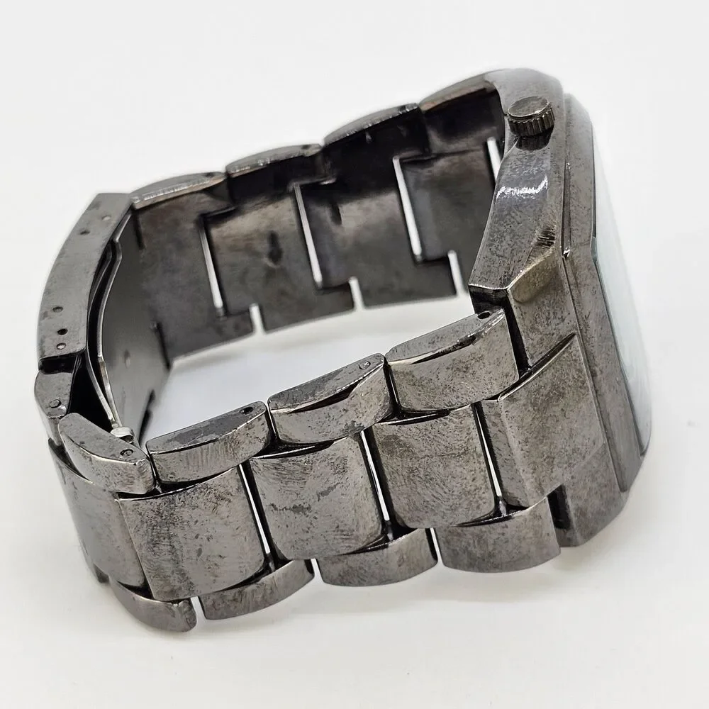 Kenneth Cole Unlisted Men's Watch 40MM Gun Metal‎ Dial Bracelet 6